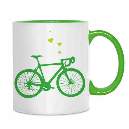 Кружка с принтом Love velo