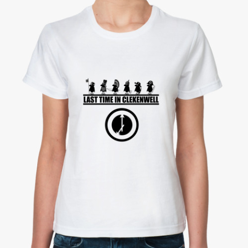 Классическая футболка с принтом  'Last Time'