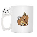 Кружка с футбольным мячиком