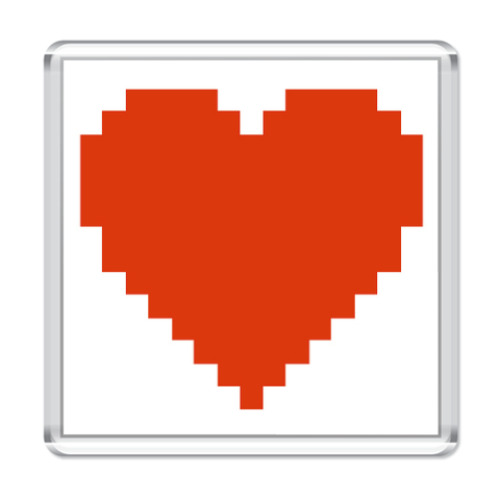 Магнит с принтом 8bit in my heart