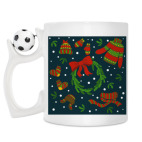 Кружка с футбольным мячиком