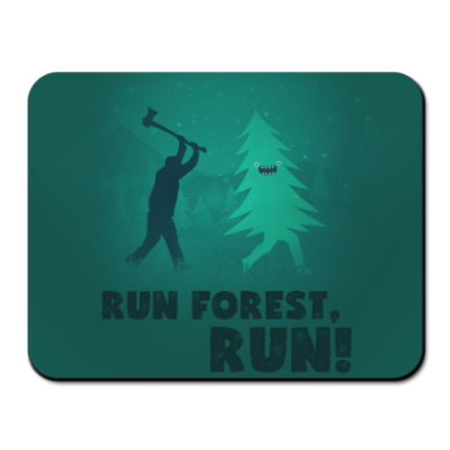 Коврик для мыши Run forest run! New Year