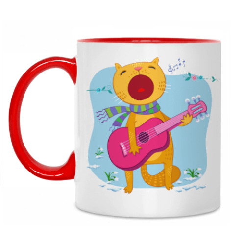 Кружка с принтом Мартовский кот