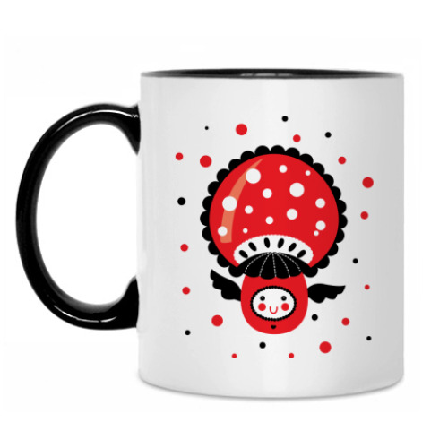 Кружка с принтом Гриб