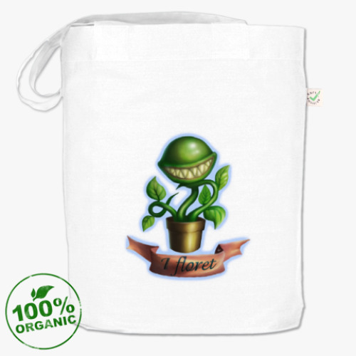 Сумка шоппер с принтом Я цветочек