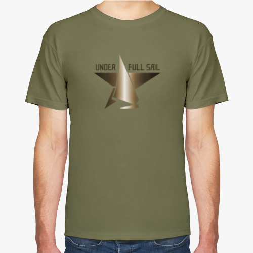 Футболка с принтом НА ВСЕХ ПАРУСАХ