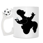 Кружка с футбольным мячиком