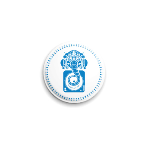 Значок 25мм с принтом DJ