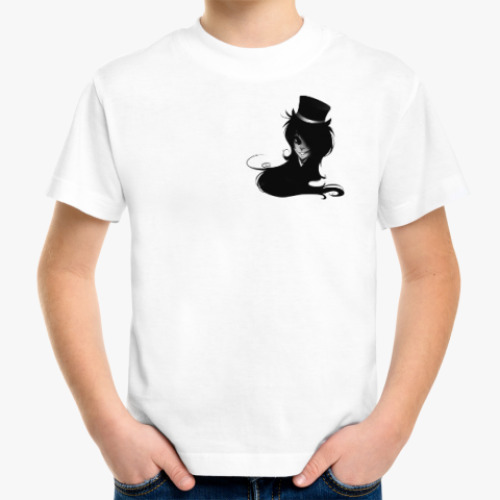 Детская футболка с принтом 'Черный демон'