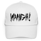 Кепка / бейсболка, белая (печать) 'WAAAGH!'