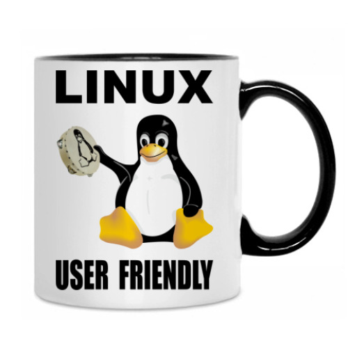 Кружка с принтом User friendly