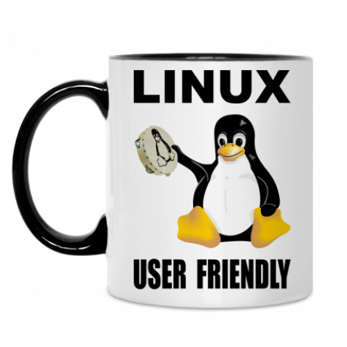 Кружка с принтом User friendly