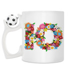 Кружка с футбольным мячиком