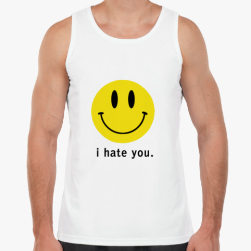 Майка с принтом  Hatе You!