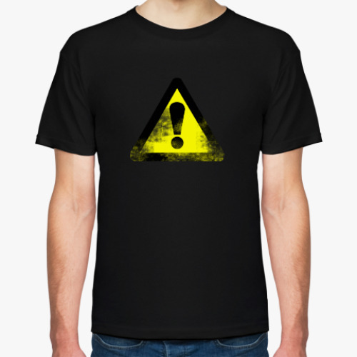 Футболка с принтом Внимание!