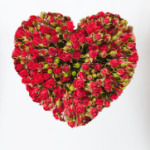 Сердце из роз