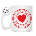 Кружка с футбольным мячиком