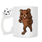 Кружка с футбольным мячиком