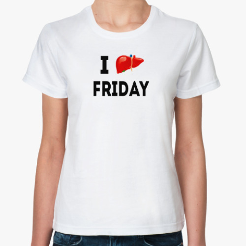 Классическая футболка I Love Friday
