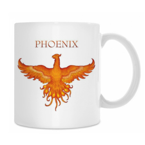 Кружка с принтом Феникс