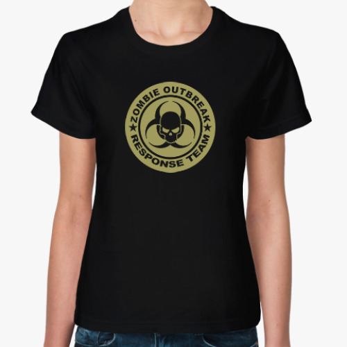 Женская футболка Zombie outbreak response team