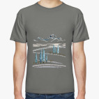 Снежные горы и кипарисы