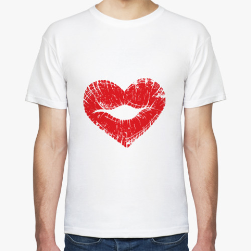 Футболка с принтом Сердце губки