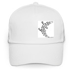 Кепка / бейсболка, белая (печать) Крокодил