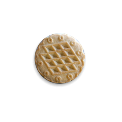 Значок 25мм с принтом Печенька
