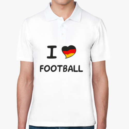 Рубашка поло Я люблю немецкий футбол