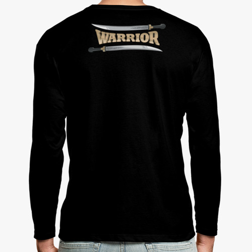 Лонгслив с принтом Warrior fighter
