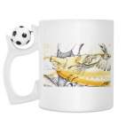 Кружка с футбольным мячиком