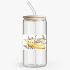 Банка с бамбуковой крышкой