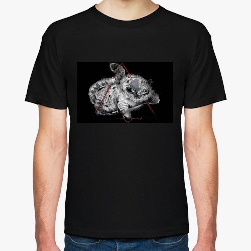 Футболка с принтом Чеширский кот