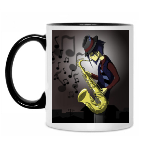 Кружка с принтом «Джазмен»