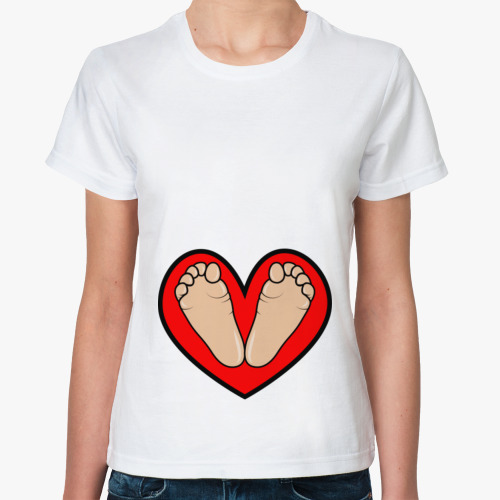 Классическая футболка с принтом Baby