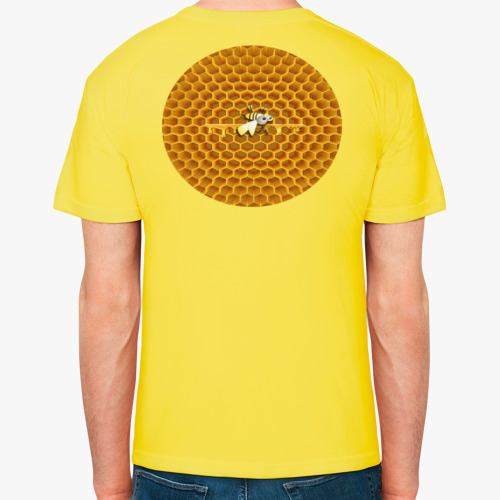 Футболка с принтом Трудовая пчела