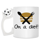 Кружка с футбольным мячиком