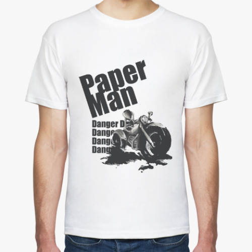 Футболка с принтом Paper man