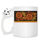 Кружка с футбольным мячиком
