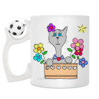 Кружка с футбольным мячиком