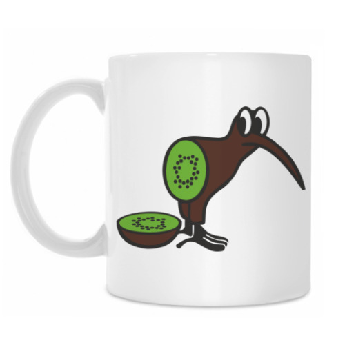 Кружка с принтом Птичка киви