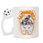 Кружка с футбольным мячиком