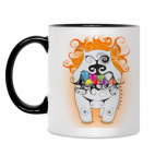 Кружка двухцветная