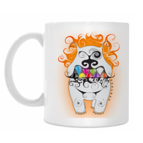 Кружка с принтом 'Улыбчивый пёс'