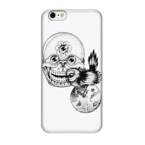 Чехол для iPhone 6/6s Skull&bird
