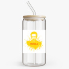 Банка с бамбуковой крышкой