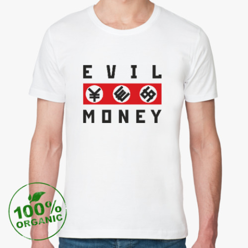 Футболка из органик-хлопка EVIL MONEY