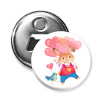 Магнит-открывашка 58 мм Кролик с Любовью