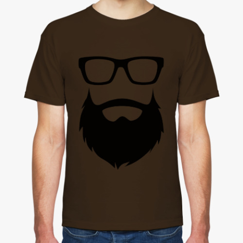 Футболка с принтом Борода